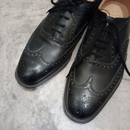 チャーチ レザーシューズ チェットウィンド サイズ70F メンズ ブラック Church's CHETWYND ビジネスシューズ 約25.5cm【LA】【中古】