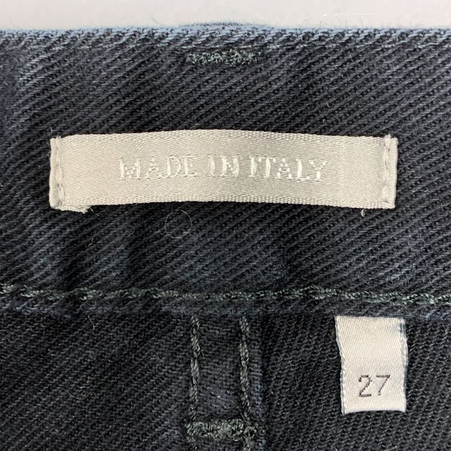 ディオール オム 22SS デニムパンツ ボタンフライ ブラック メンズ サイズ27 DIOR HOMME 【AFB38】