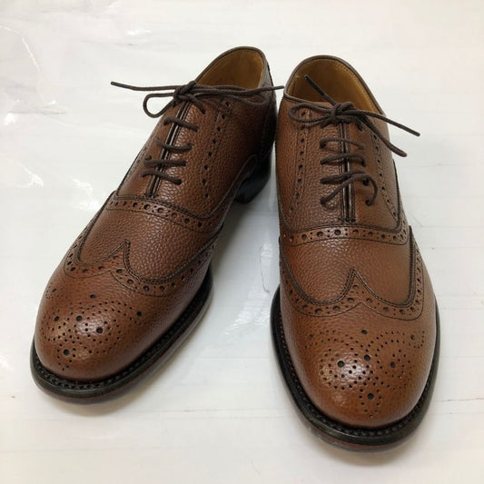 ジョンストン＆マーフィー グレインレザー ウイングチップ メンズ サイズ 7.5 ブラウン JOHNSTON & MURPHY 約25.5cm【AFD2】