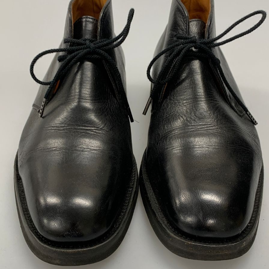 ジェイエムウエストン チャッカブーツ カーフ ブラック UK5.5E J.M.WESTON ブーツ 約25.5cm【LA】【中古】