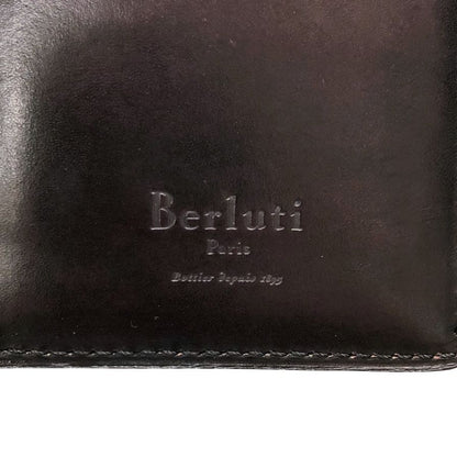 ベルルッティ カリグラフィ  二つ折り ウォレット  ブラウン Berluti【AFI11】
