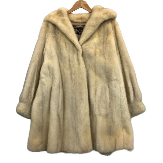グレース ファー ファッション ハーフコート ミンク想定 ホワイト GRACE FUR FASHION【AFF24】