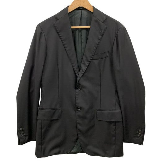 ロロピアーナ リングヂャケット グジ別注 スーツ 3ピース セットアップ ウール100% サイズ50 メンズ ブラック Loro Piana RING JACKET guji【AFA9】