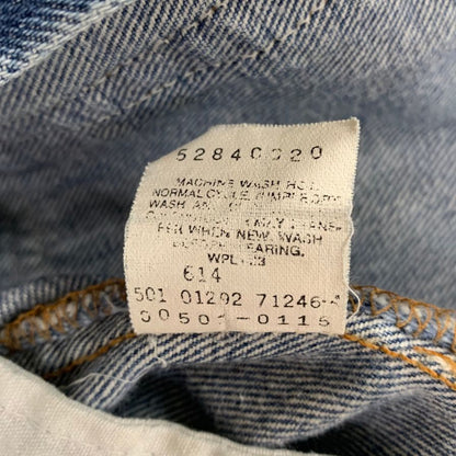 リーバイス デニム 501 90年代 USA製 ボタン裏501 裾グラデーション インディゴ メンズ サイズ W30 L32 LEVI’S 【AFB24】