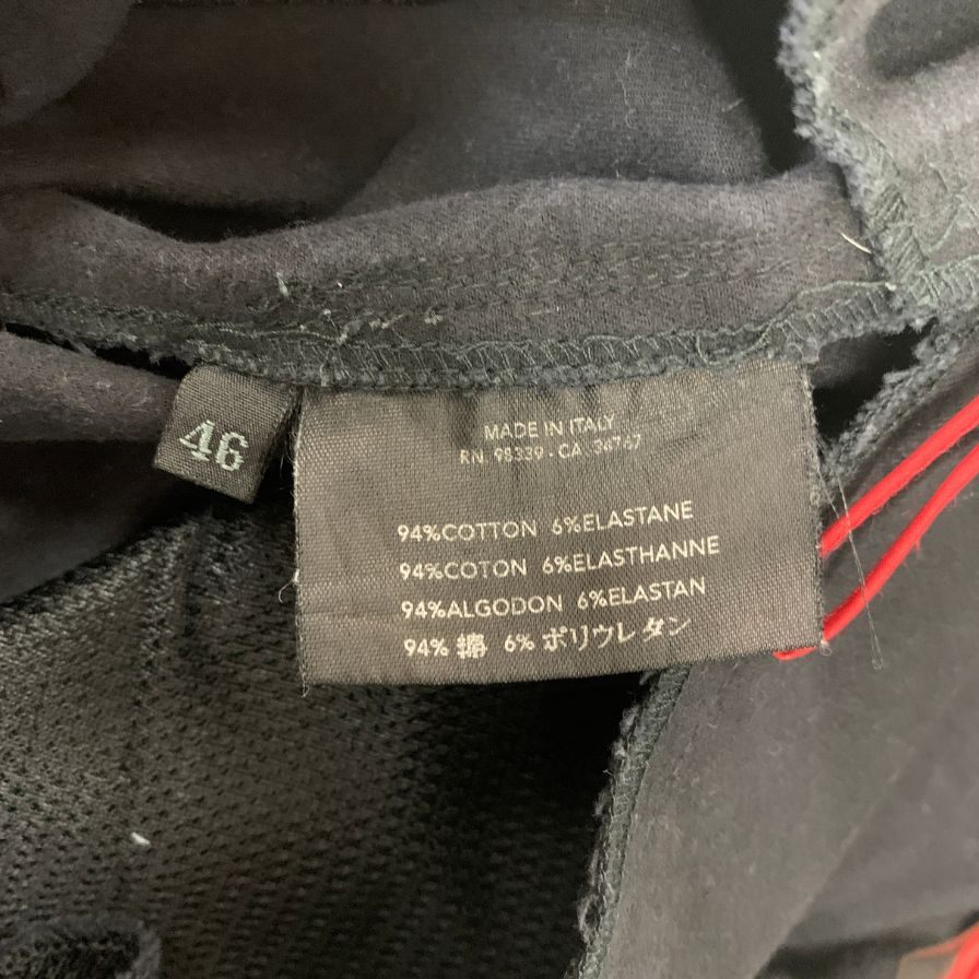 プラダスポーツ ストレートパンツ ブラック メンズ サイズ46 PRADA SPORT 【AFF24】