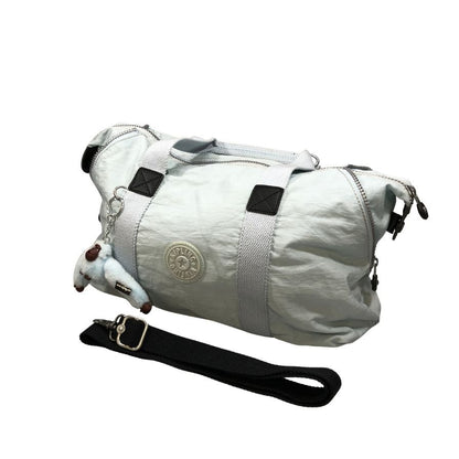 キプリング ハンドバッグ ホワイト チャーム付き kipling【AFE5】