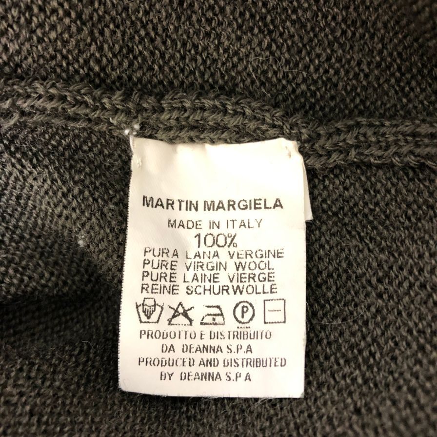 中古■マルタン マルジェラ 10 クルーネックセーター ディアナ期 イタリア製 メンズ サイズ不明 カーキ Martin Margiela 【AFB13】