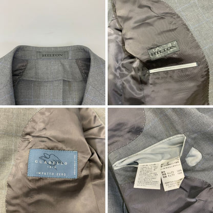 ヒルトン スーツ セットアップ 2B グレー サイズA6 メンズ HILTON【AFA22】
