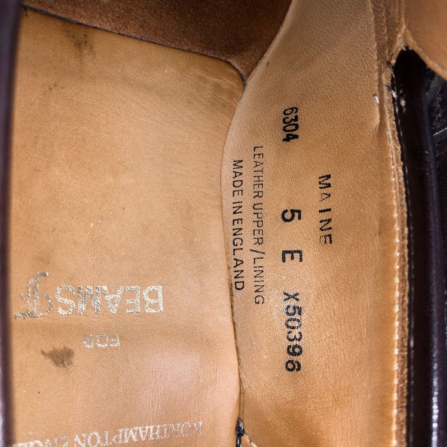 クロケット&ジョーンズ レザーシューズ タッセル ローファー キャベンディッシュ3 ブラウン サイズUK7E CROCKETT&JONES CAVENDISH3 ローファー 約25.5cm【LA】【中古】