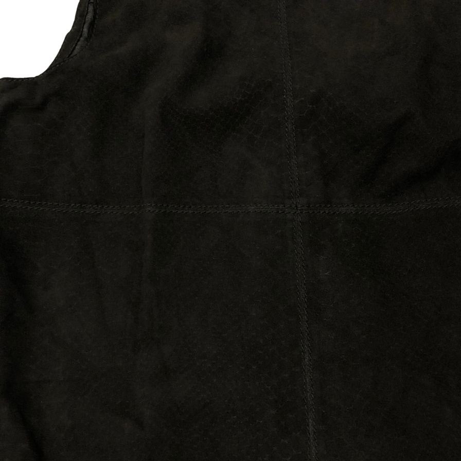美品◆ディーゼル レザー ノースリーブ ワンピース 羊革 レディース サイズXS ブラック DISEL Dress and Impress 【AFB31】