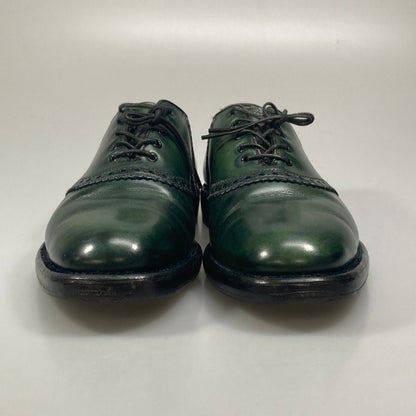 ブリティッシュウォーカーズ サドルシューズ カーフ グリーン サイズUK7相当 BRITISH WALKERS 約25.5cm【AFC47】