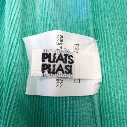 美品◆プリーツプリーズ イッセイミヤケ ノースリーブ PP31FK312 グラデーション グリーン サイズ3  サイズ3 PLEATS PLEASE 【AFB35】