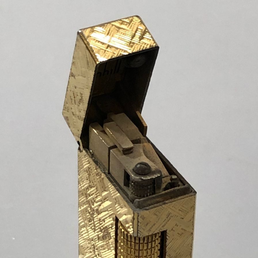 ダンヒル ガスライター ローラー式 ゴールド dunhill【AFI8】【中古】