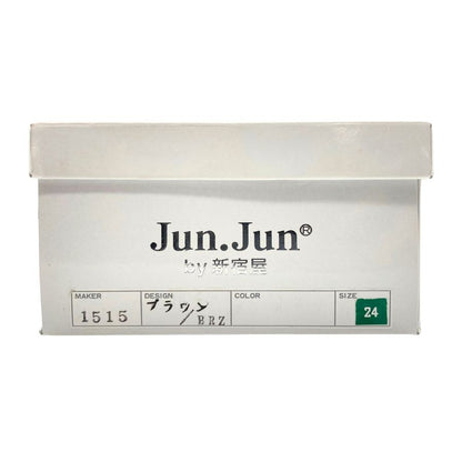 ジュンジュンバイ新宿屋 スニーカー 1515 レザー ブロンズ エナメルレザー 切替 レディース サイズ24 Jun.Jun by shinjukuya 約24.0cm【7-9】