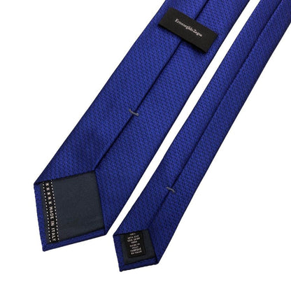 エルメネジルド ゼニア ネクタイ ブルー シルク ダービータイ ブルー Ermenegildo Zegna【AFI11】