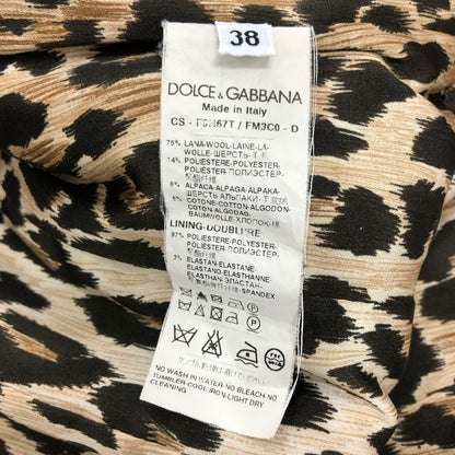 中古◆ドルチェ＆ガッパーナ ウール ツィードコート レディース ベージュ系 サイズ38 DOLCE&GABBANA 【AFA13】