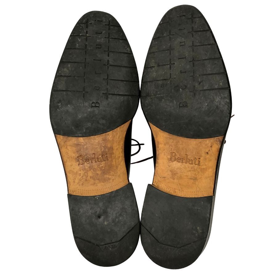ベルルッティ レースアップシューズ パンチング バーガンディ サイズ36  Berluti 約22.5cm【AFC44-2】