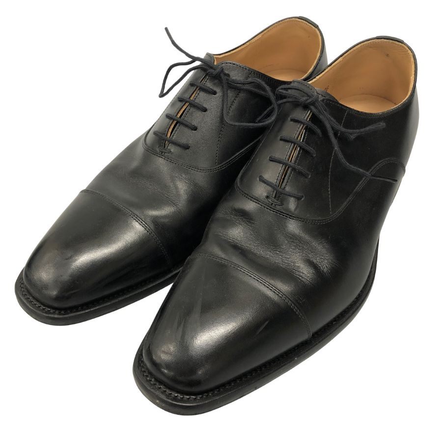 スコッチグレイン ストレートチップ I3806 カーフ サイズ26 メンズ ブラック SCOTCH GRAIN 約26.0cm【AFD9-2】