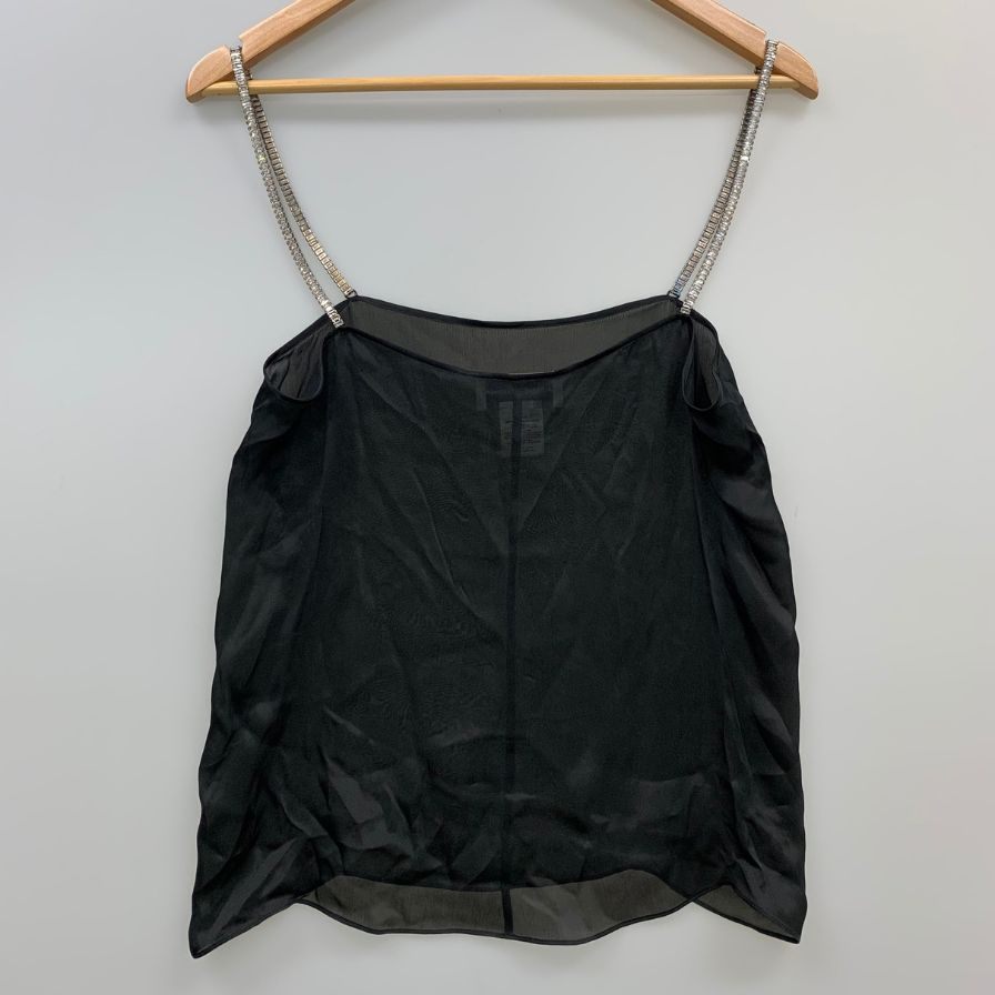 中古◆アレクサンドル ボーティエ ラインストーン付きキャミソール ブラック サイズ36 レディース ALEXANDRE VAUTHIER 【AFB33】
