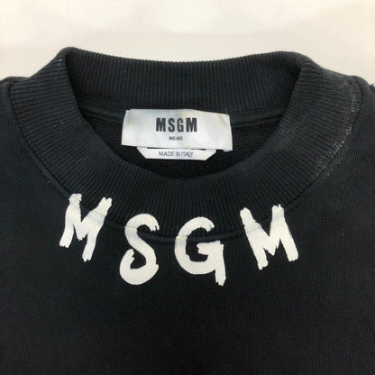 中古◆エムエスジーエム スウェット ブラック ネックロゴ サイズL MSGM 【AFB3】