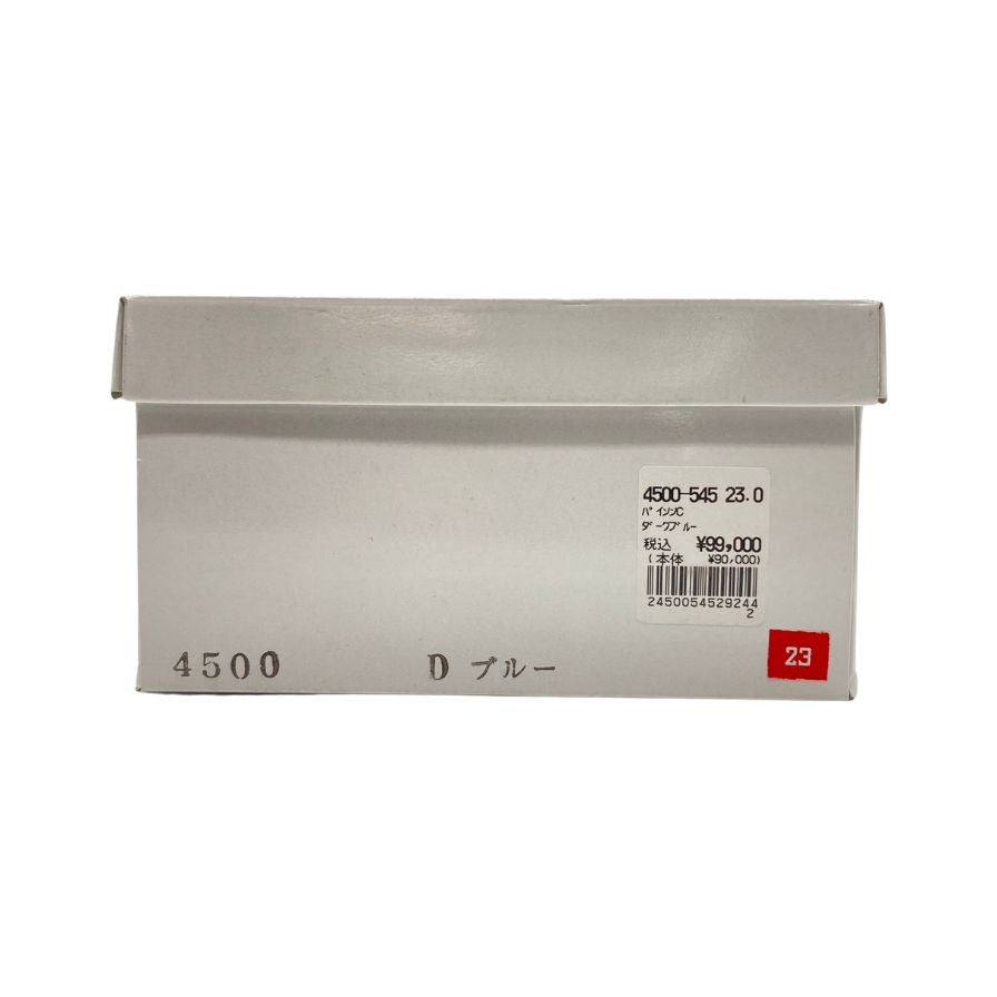 新宿屋 レザースサンダル レザー×パイソン 4500-545 23.0cm レディース ブルー shinjukuya 約23.0cm【7-7】
