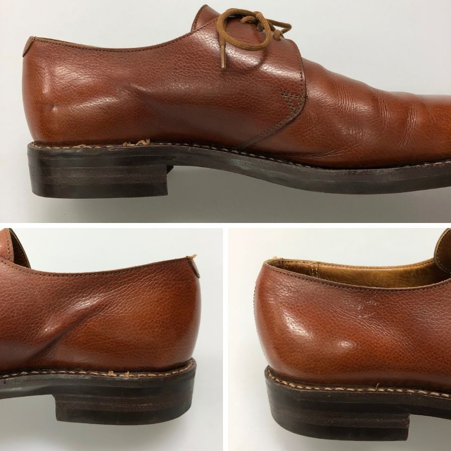 ジョージクレバリー レザーシューズ K35269 プレーントゥ メンズ ブラウン サイズ6.5 GEORGE CLEVERLEY ビジネスシューズ 約25.0cm【LA】【中古】