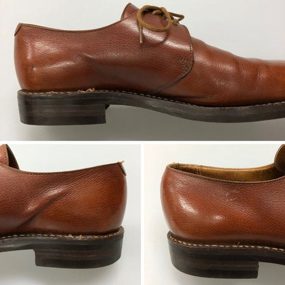 ジョージクレバリー レザーシューズ K35269 プレーントゥ メンズ ブラウン サイズ6.5 GEORGE CLEVERLEY ビジネスシューズ 約25.0cm【LA】【中古】