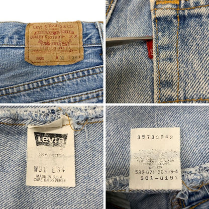 リーバイス デニム 501 90S ボタン裏532 USA製 インディゴ メンズ サイズ W31 L34 LEVI’S 【AFB17】
