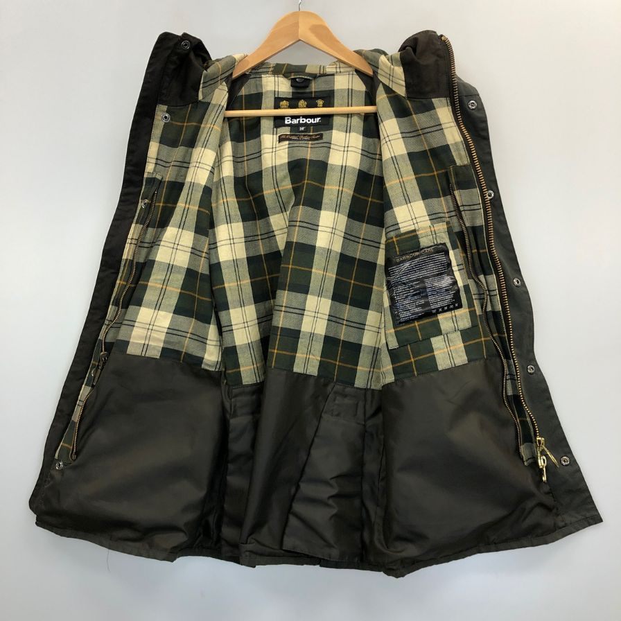 バブアー ビデイル オイルドジャケット カーキ メンズ サイズ36 Barbour HOODED BEDALE SL WAX【LA】