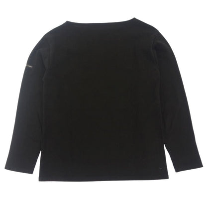 美品◆セントジェームス カットソー バスクシャツ ギルド ウエッソン レディース XS表記 ブラック SAINT JAMES L'ATELIER OUESSANT GUILD 【AFB34】