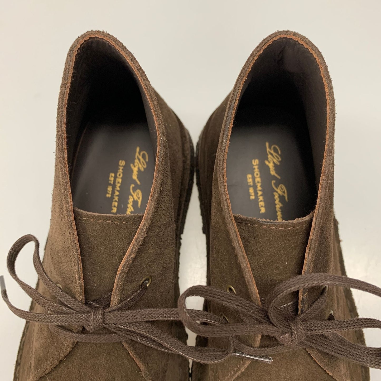 ロイドフットウェア レザーシューズ チャッカブーツ スエード クレープソール メンズ サイズ40 ブラウン系 Lloyd Footwear 約25.0cm【AFD4】