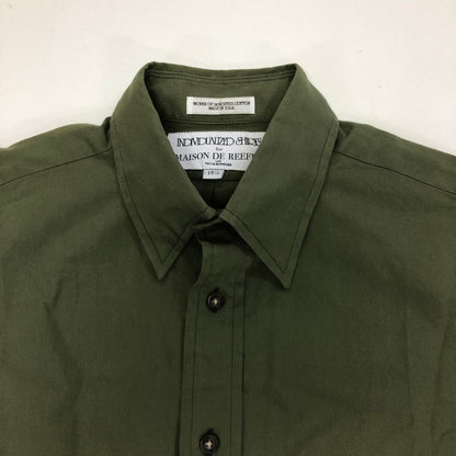 インディビジュアライズドシャツ ボタンダウンシャツ グリーン メンズ サイズ15.5 INDIVIDUALIZED SHIRTS【LA】