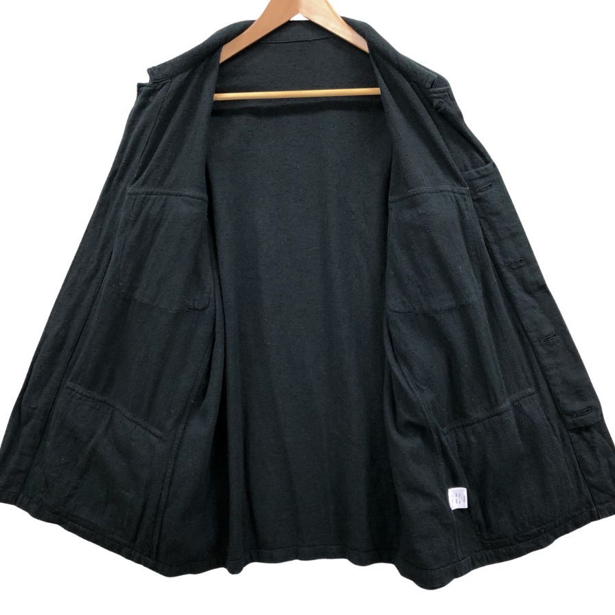 中古◆シンヤ コットン シャツ メンズ ブラック サイズ3 SHINYA 【AFB8】
