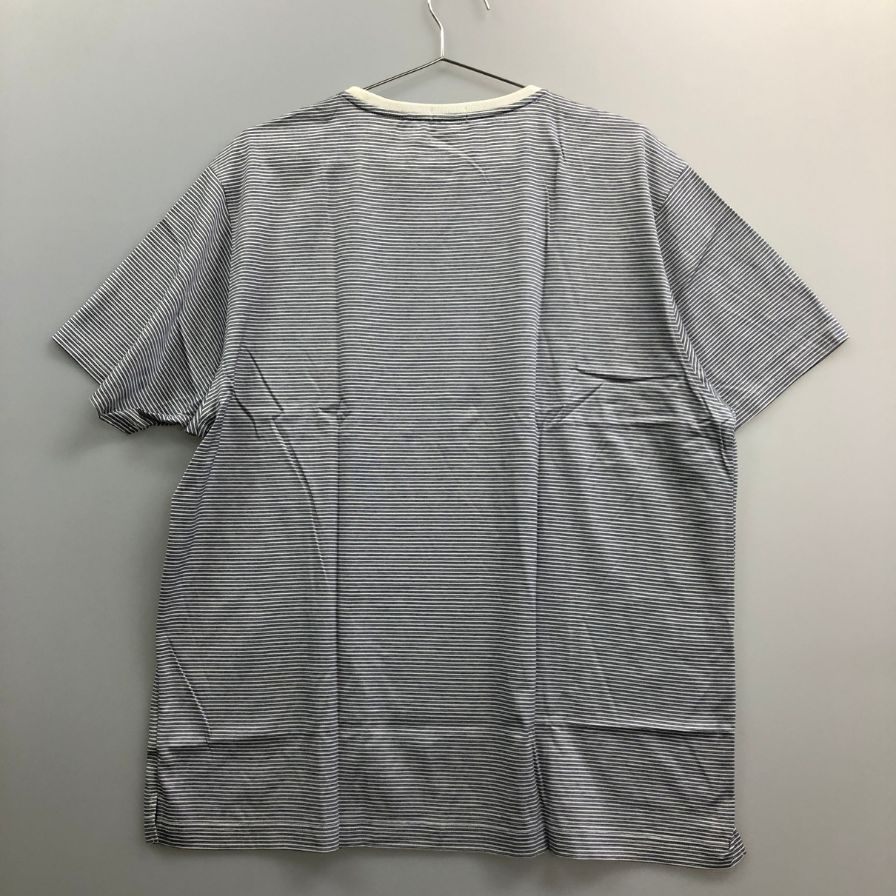 新品同様◆アラミス Tシャツ ストライプ 日本製 メンズ サイズ3L ブルー系 ARAMIS 【AFB2】