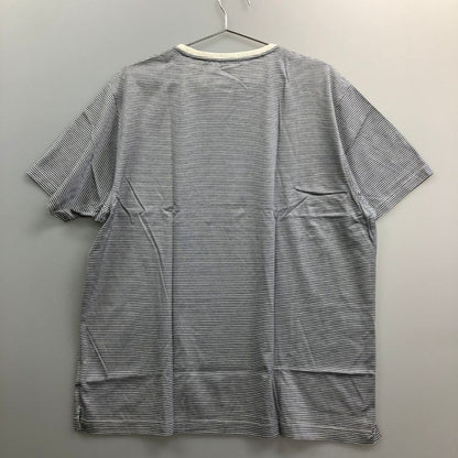 新品同様◆アラミス Tシャツ ストライプ 日本製 メンズ サイズ3L ブルー系 ARAMIS 【AFB2】