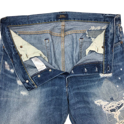 ポロ ラルフローレン ダメージ リペアデニム 710746910001  メンズ W36L32 インディゴ POLO RALPH LAUREN 【AFB36】