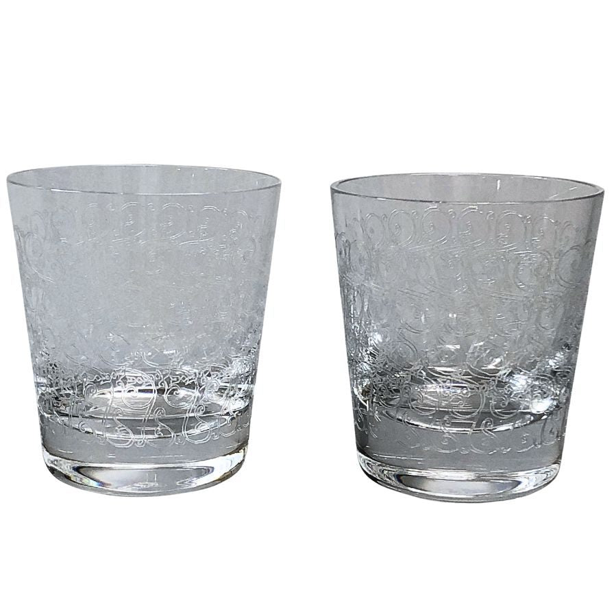 バカラ ローハン ロックグラス 2脚セット Baccarat Rohan【AFI28】【中古】
