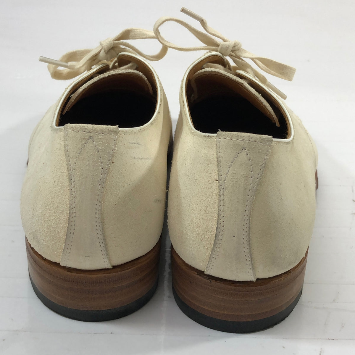 ヒロシツボウチ キャップトゥダービー ホワイトバックス サイズ6  HIROSHI TSUBOUCHI 約24.5cm【YB5】