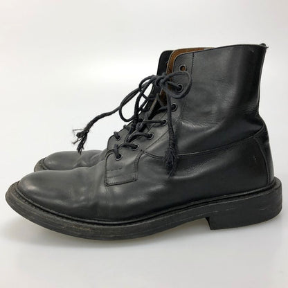 トリッカーズ バーフォード ブラックカーフ ブーツ サイズUK9 旧タグ M5635D Tricker's BURFORD 約27.5cm【AFD5】