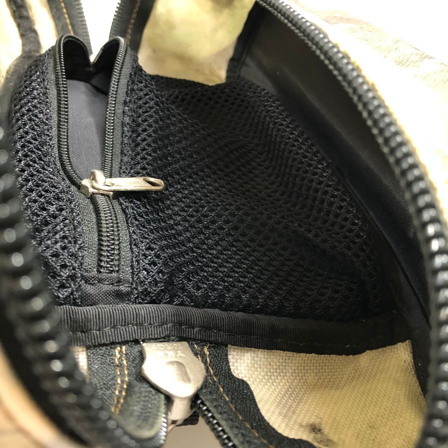 ノースフェイス ファニーパック NM81505 ハイカープリント 総柄 ベージュ系 ボディバッグ THE NORTH FACE【AFE6】