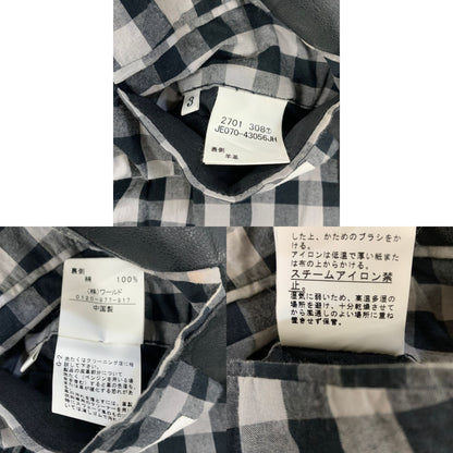 美品◆タケオキクチ テーラードジャケット 羊革 ラムレザー 1B サイズ3 TAKEO KIKUCHI 【AFG1】