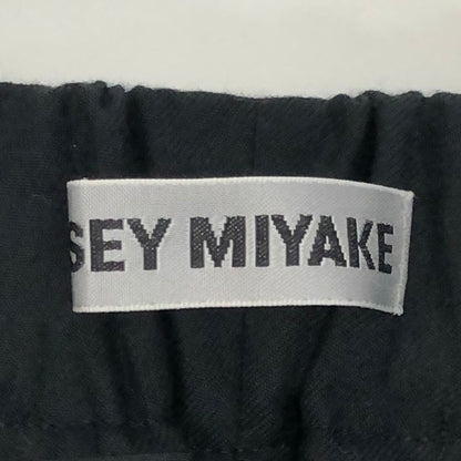 イッセイミヤケ パンツ 2タックロングパンツ IM03FF091 ウール レディース ブラック サイズ2 ISSEY MIYAKE 【AFB11】