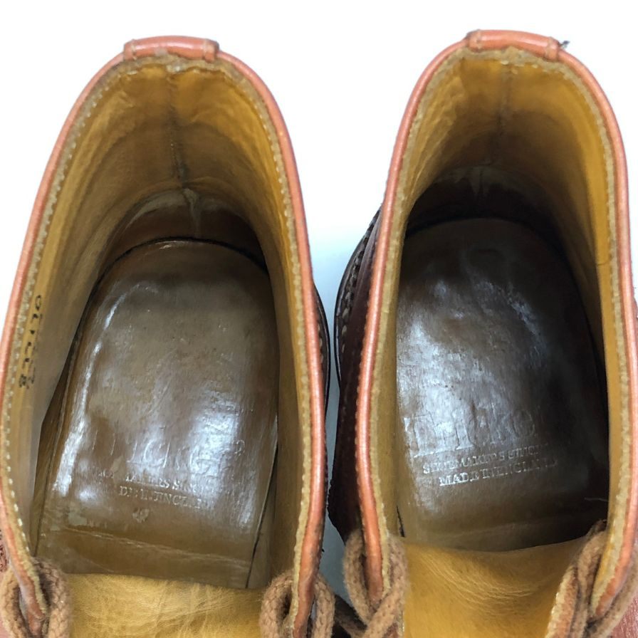 トリッカーズ モールトン 7309  ウィングチップ  メンズ サイズ 6.5 ブラウン Tricker`s ブーツ 約25.0cm【LA】【中古】