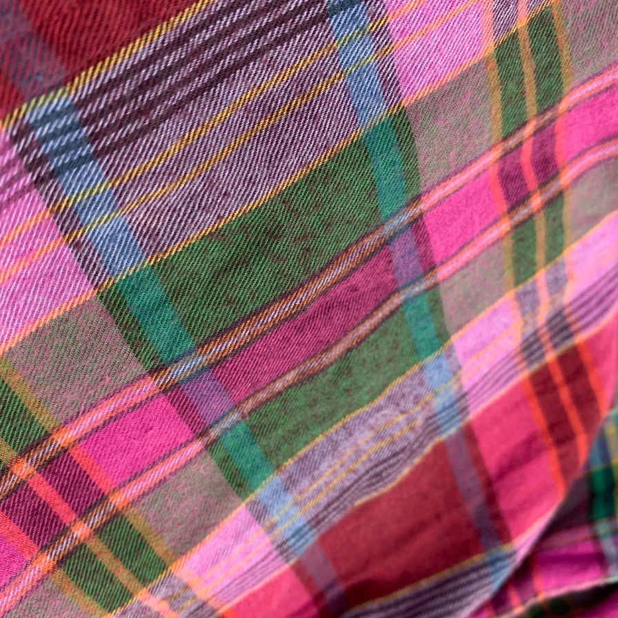 美品◆ポロ ラルフローレン ボタンダウンシャツ 80s チェック柄 グリーンタグ ボーイズ サイズ20 Polo Ralph Lauren 【AFB10】