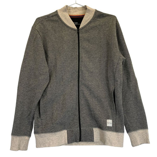 美品◆ポールスミス ジップアップカーディガン ボーダー柄 メンズ サイズM Paul Smith 【AFB19】