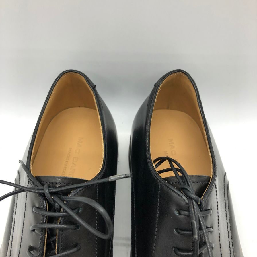 マックバレンス プレーントゥ ブラック サイズ6.5 メンズ MACBAREN‘S 約25.0cm【AFD8】