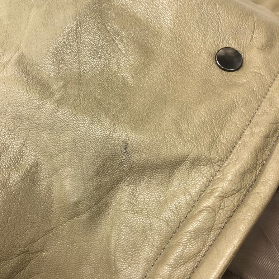 美品◆トルネードマート ライダース デザインパーカ ゴート メンズ  ベージュ サイズM  TORNADO MART 【AFA7】