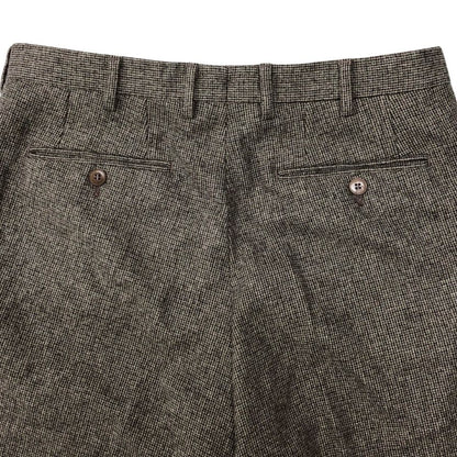 ブリオーニ スラックス チェック メンズ ウール ポリウレタン サイズ48 ブラウン系 Brioni【】