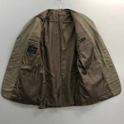 極美品◆エルメネジルド ゼニア×ミスター シッド 3B テーラードジャケット サイドベンツ ブラウン系 メンズ サイズ50 Ermenegildo Zegna For MR.SID 【AFA12】