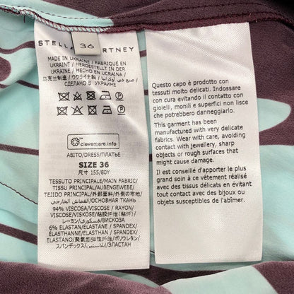 新品同様◆ステラマッカートニー ワンピース 総柄 レディース サイズ36 STELLA McCARTNEY 【AFB28】